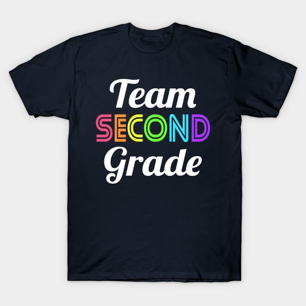 Team 2nd Second Grade Teacher Back to School T-Shirt by HCMGift